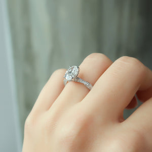 The Caroline Set With A 2 Carat Oval Lab Diamond