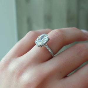 The Caroline Set With A 2 Carat Oval Lab Diamond