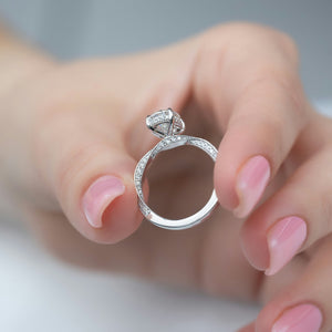 The Caroline Set With A 2 Carat Oval Lab Diamond