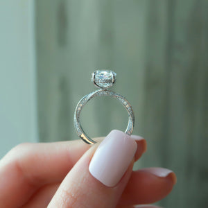 The Caroline Set With A 2 Carat Oval Lab Diamond