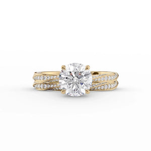 The Caroline Set With A 2 Carat Round Lab Diamond