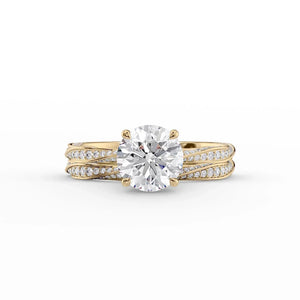 The Caroline Set With A 2 Carat Round Lab Diamond