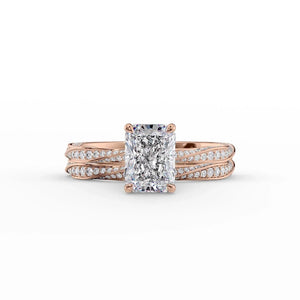 The Caroline Set With A 2 Carat Radiant Lab Diamond