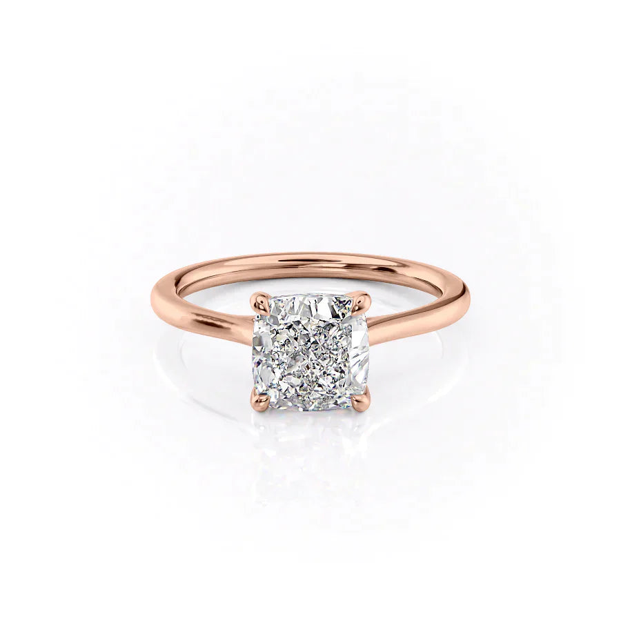 The Lexie Set With A 2 Carat Cushion Lab Diamond