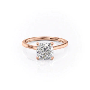 The Lexie Set With A 1.5 Carat Cushion Lab Diamond