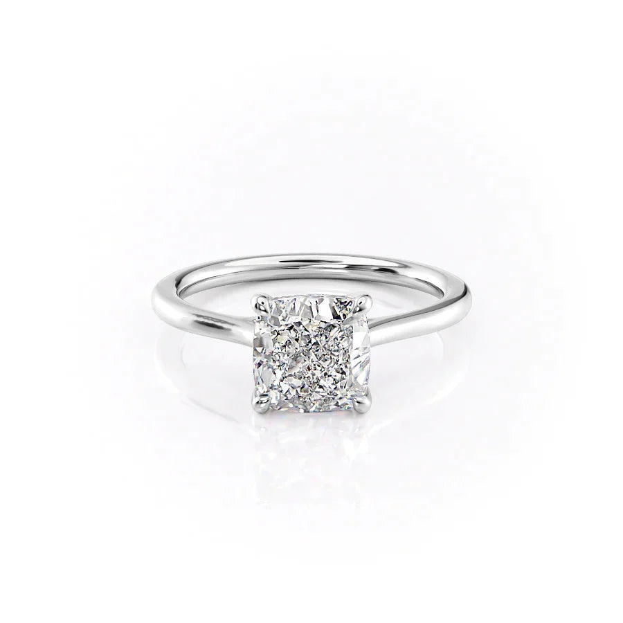 The Lexie Set With A Cushion Moissanite