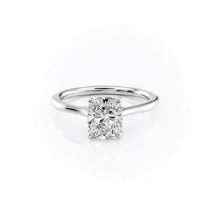 The Lexie Set With A Elongated Cushion Moissanite