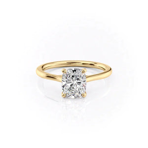 The Lexie Set With A Elongated Cushion Moissanite