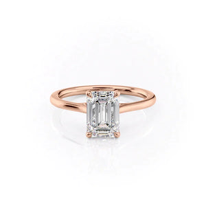 The Lexie Set With A Emerald Moissanite