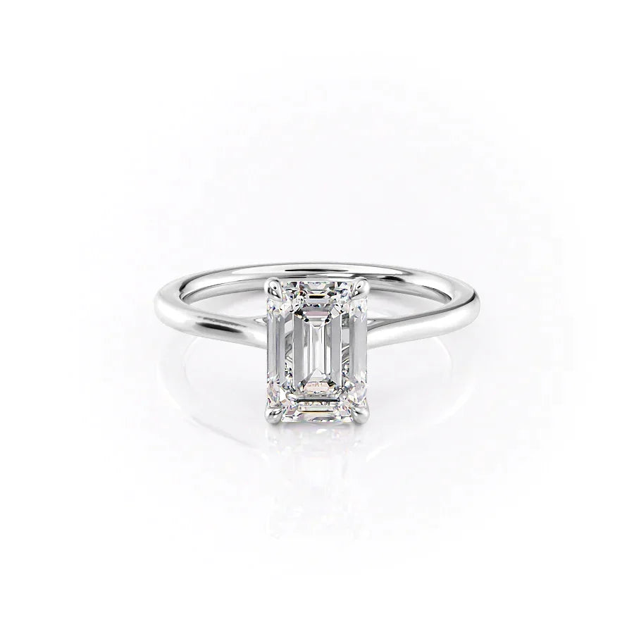 The Lexie Set With A Emerald Moissanite