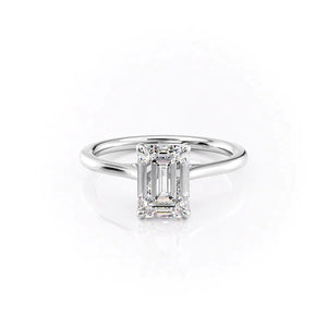 The Lexie Set With A Emerald Moissanite