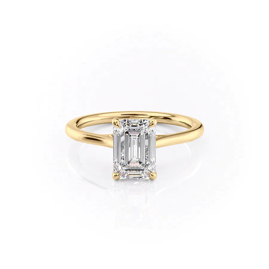 The Lexie Set With A 1.5 Carat Emerald Lab Diamond