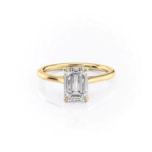 The Lexie Set With A Emerald Moissanite