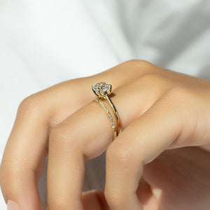 The Lexie Set With A 2 Carat Cushion Lab Diamond