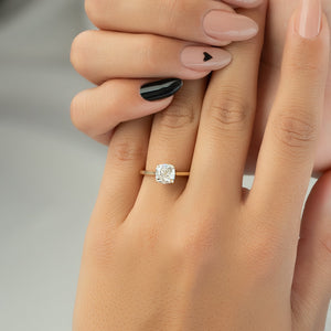 The Lexie Set With A 2 Carat Cushion Lab Diamond
