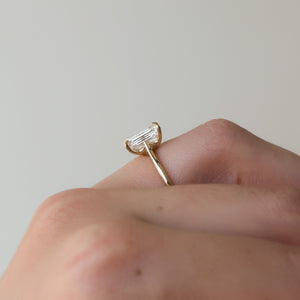 The Lexie Set With A 3 Carat Emerald Lab Diamond