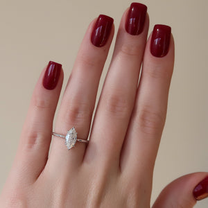 The Lexie Set With A 2 Carat Marquise Lab Diamond