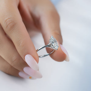 The Lexie Set With A 2 Carat Marquise Lab Diamond