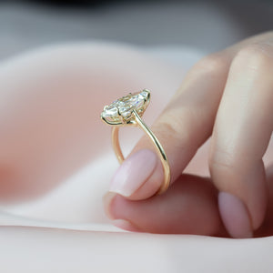The Lexie Set With A 2 Carat Marquise Lab Diamond
