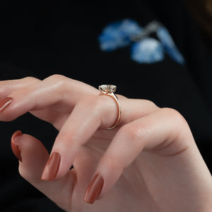 The Lexie Set With A 2 Carat Oval Lab Diamond