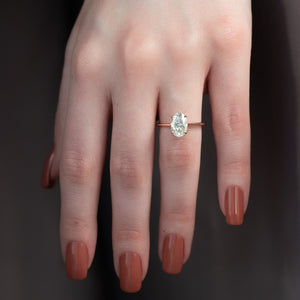The Lexie Set With A 2 Carat Oval Lab Diamond