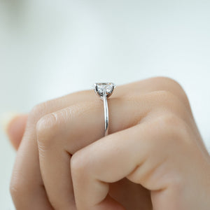 The Lexie Set With A 3 Carat Oval Lab Diamond