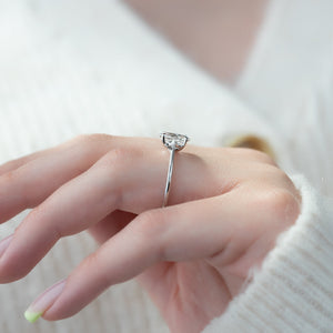 The Lexie Set With A 3 Carat Oval Lab Diamond