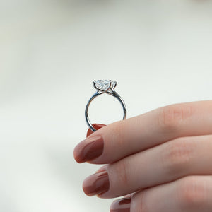 The Lexie Set With A 2 Carat Princess Lab Diamond
