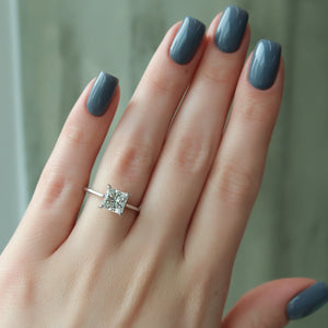 The Lexie Set With A 2 Carat Princess Lab Diamond