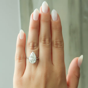The Lexie Set With A 2 Carat Pear Lab Diamond
