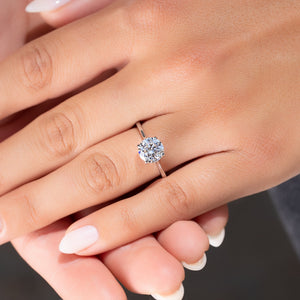 The Lexie Set With A 2 Carat Round Lab Diamond