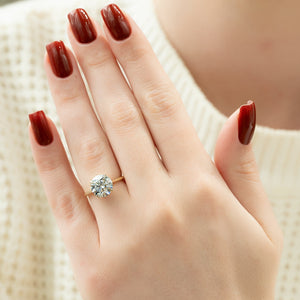 The Lexie Set With A 2 Carat Round Lab Diamond