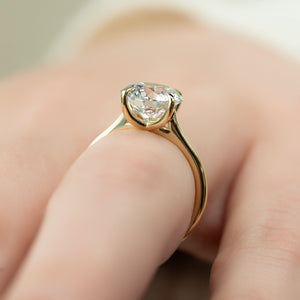 The Lexie Set With A 2 Carat Round Lab Diamond