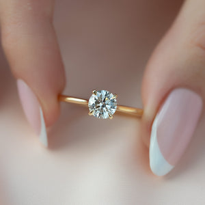 The Lexie Set With A 2 Carat Round Lab Diamond