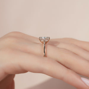 The Lexie Set With A 2 Carat Radiant Lab Diamond