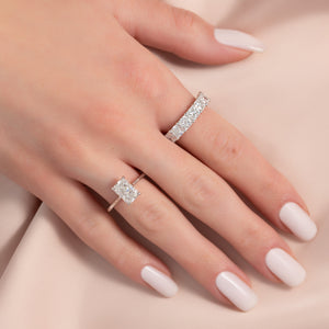 The Lexie Set With A 2 Carat Radiant Lab Diamond