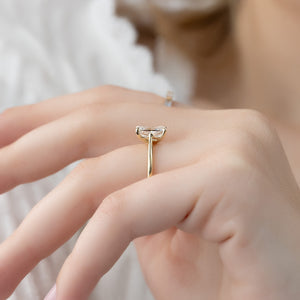 The Lexie Set With A 2 Carat Radiant Lab Diamond