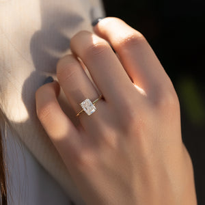 The Lexie Set With A 2 Carat Radiant Lab Diamond