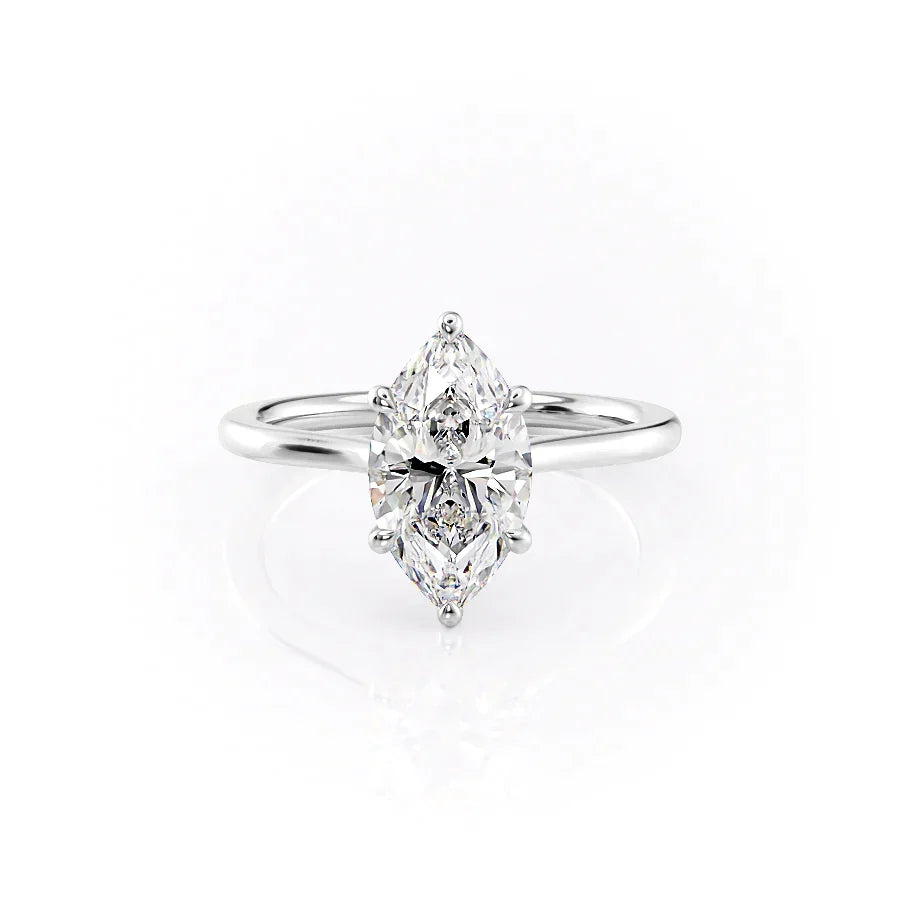 The Lexie Set With A Marquise Moissanite