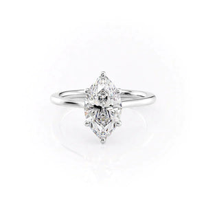 The Lexie Set With A 1.5 Carat Marquise Moissanite