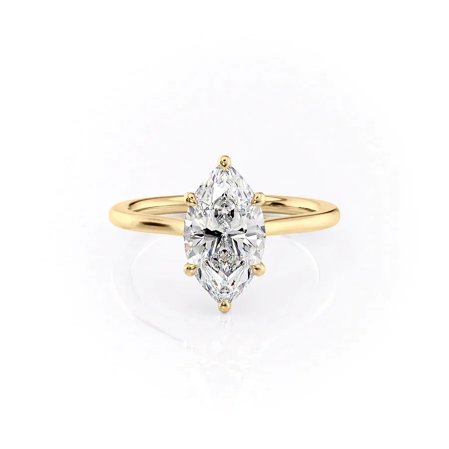 The Lexie Set With A 2 Carat Marquise Lab Diamond