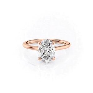 The Lexie Set With A Oval Moissanite