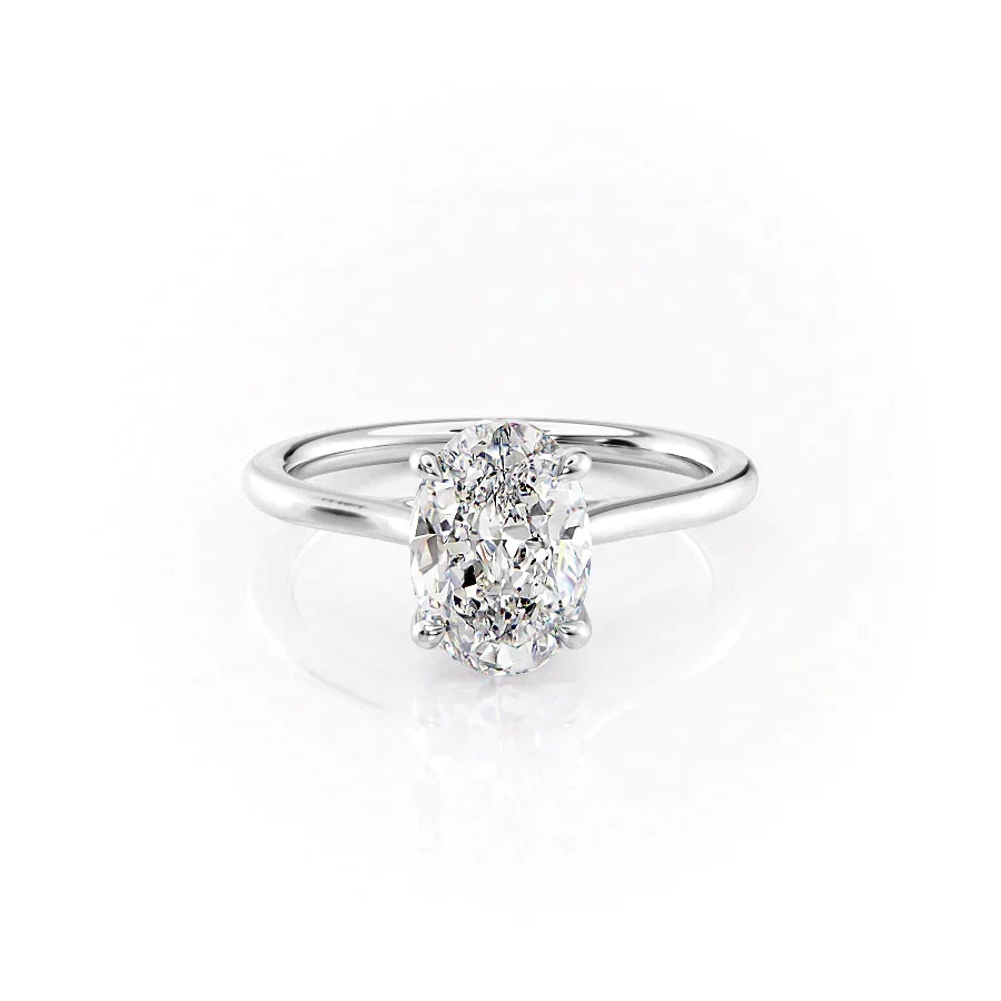 The Lexie Set With A Oval Moissanite