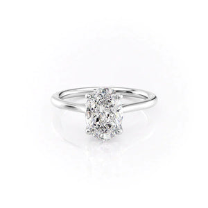 The Lexie Set With A Oval Moissanite