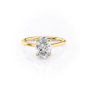The Lexie Set With A Oval Moissanite