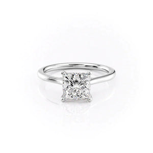 The Lexie Set With A 2.5 Carat Princess Moissanite