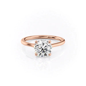 The Lexie Set With A 2 Carat Round Lab Diamond