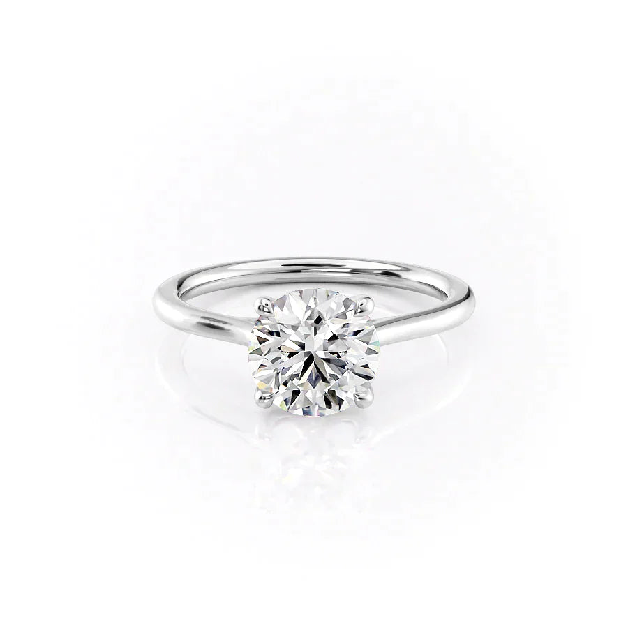 The Lexie Set With A 4.5 Carat Round Moissanite