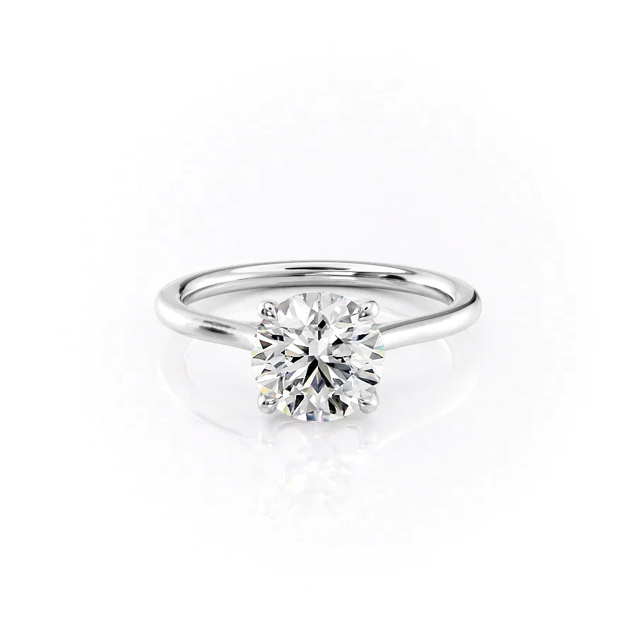 The Lexie Set With A Round Moissanite