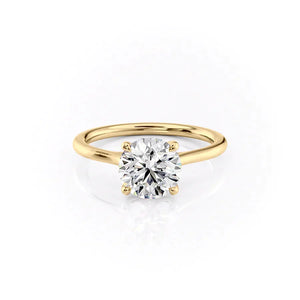 The Lexie Set With A Round Moissanite